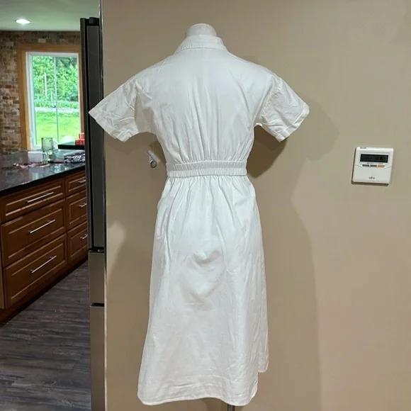 Live 4truth Elegant White Button-Down Dress - Picture 3 of 9